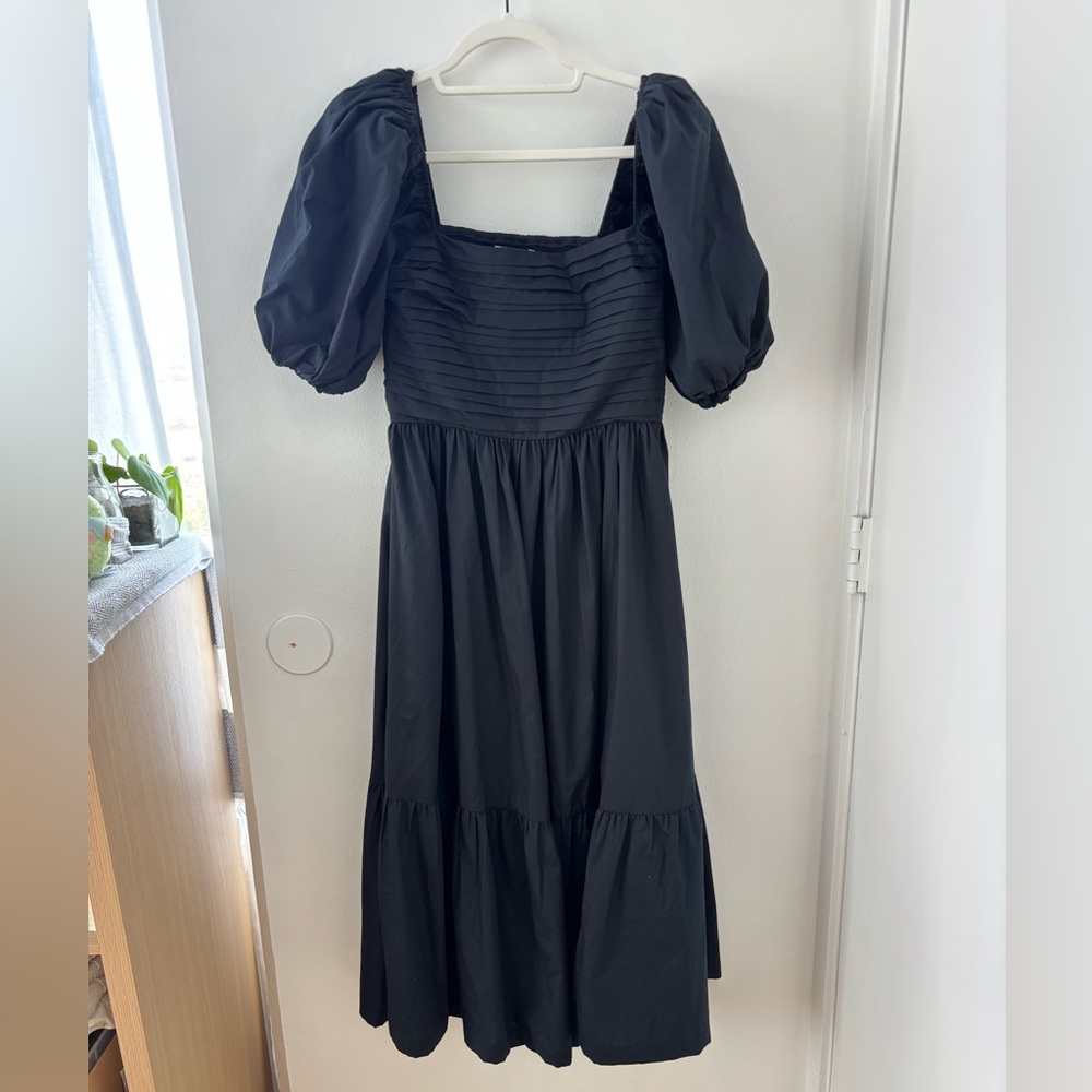 Abercrombie & Fitch Emerson Poplin Sleeve Midi Dress